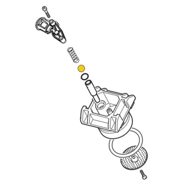 Borosilicato Ball per il gruppo di gruppo Saeco Gagnia Philips 9991.168 / 421944034451