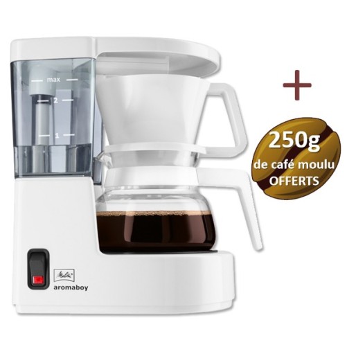 Coffee maker Aromaboy Melitta + 40 filters and 250g of coffee offered