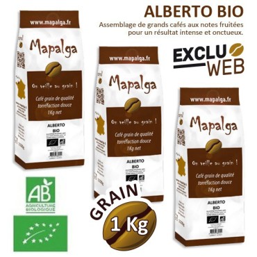 Pacchetto X 3 Café Grain Alberto Organic - 1 kg - Mapala