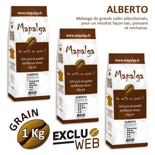 X 3 Coffee Grain Alberto Pack - 1kg - Mapalga