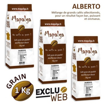 X 3 Coffee Grain Alberto Pack - 1 kg - Mapalga