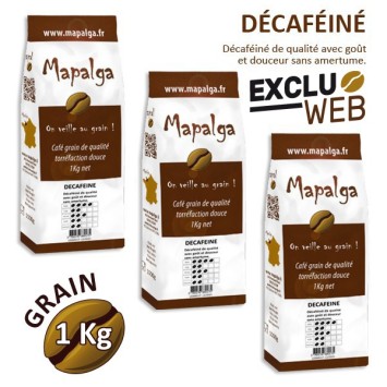 X 3 pacchetto di decafeina per cereali Café - 1 kg - Mapalga