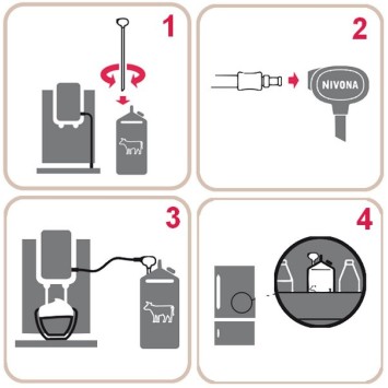 Niml 220 Nivona rigid milk tube