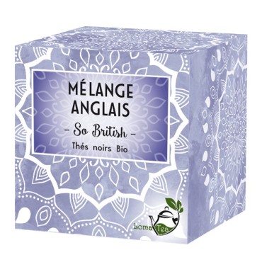 Thé noir MÉLANGE ANGLAIS x 20 infusettes pyramides - LOMATEA