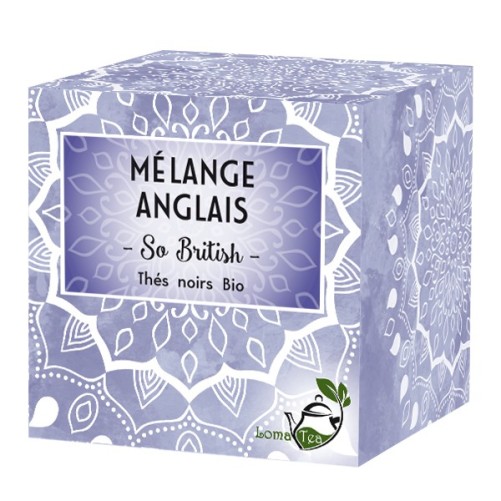 Thé noir MÉLANGE ANGLAIS x 20 infusettes pyramides - LOMATEA