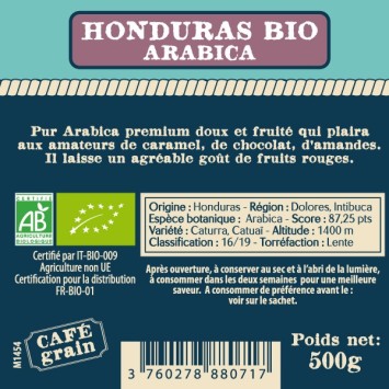 Café Grain Arabica Honduras Organic 500g - Café du Vieux fisherman