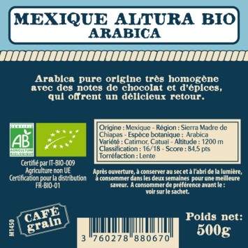 Caffettiera Messico Altura Organic 500G - Café Du Vieux Fisherman