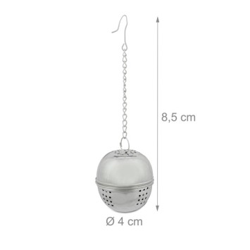 Sfera da tè in acciaio inossidabile - Relaxdays