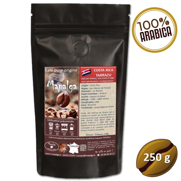 Café moulu du Costa Rica Tarrazu 1kg