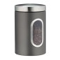 Bocal en métal avec fenêtre de contrôle 1,4L, pour café ou aliments secs ( rouge, noire, blanc, gris) 10027647 Bocal en métal avec fenêtre de contrôle 1,4L, pour café ou aliments secs ( rouge, noire, blanc, gris) 10027647