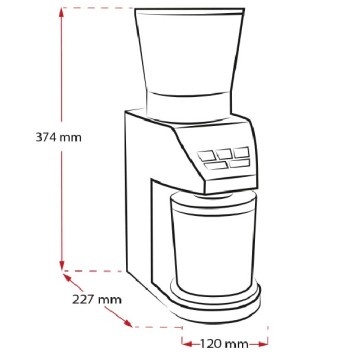 Mulino elettrico con calibra in scala integrata - Melitta