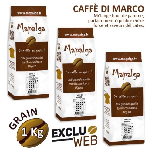 Pack X 3 Café Grain Caffè d Marco - 1kg - Mapala