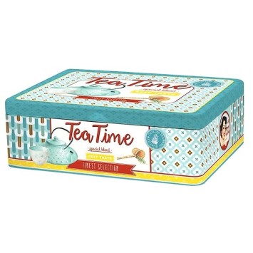 Box da tè in metallo 6 compartimenti di vita facili