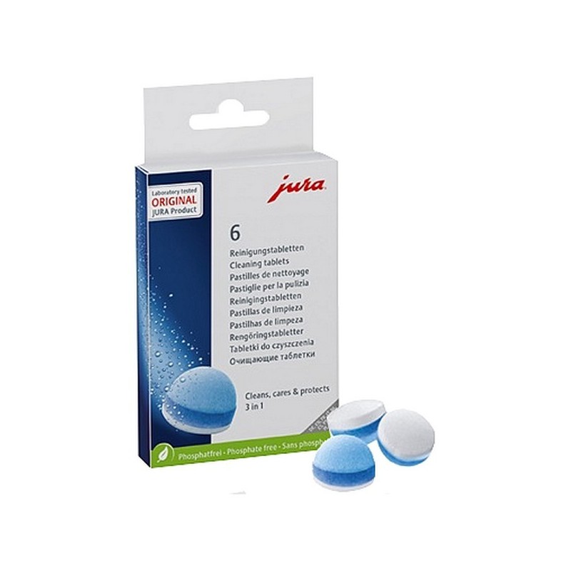 Scatola di 6 compresse di pulizia 3 fasi 24225 giura