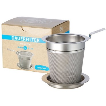 Filtre en acier inoxydable, taille L diamètre 7 cm 41584 - CHA CULT
