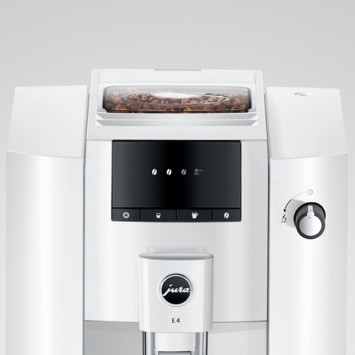 E4 Piano White 15433 Jura Coffee Machine + 2 kg di caffè Offerto