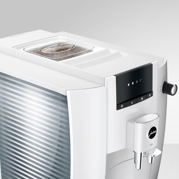 Machine à café E4 Piano White 15433 JURA (4 x 250g de café offerts)