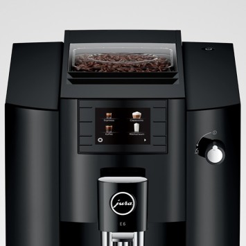 Machine à café E6 Piano Black (EC) 15437 JURA (4 x 250g de café offerts)