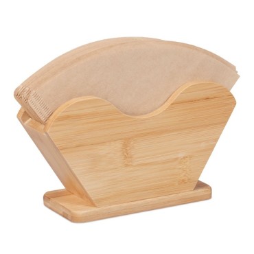 Bamboo coffee filter support - Relaxdays