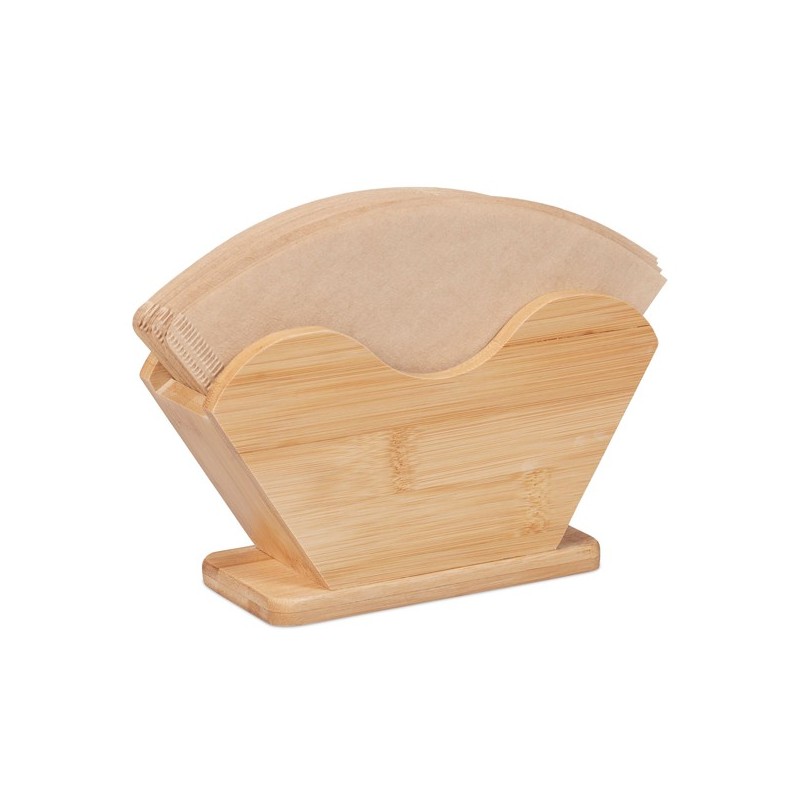 Bamboo coffee filter support - Relaxdays