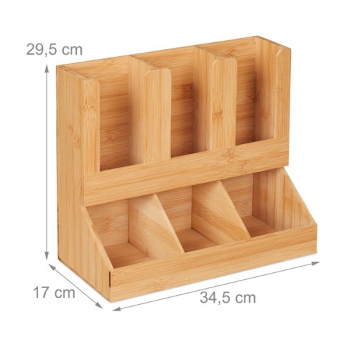 Organizer Accessori per caffè o tè 6 compartimenti - rilassati