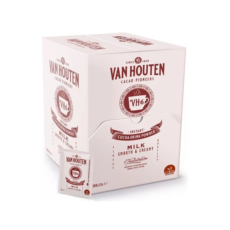 Vanhouten Hot Chocolate in singoli baccelli VH6 - scatola di 100 borse 23G