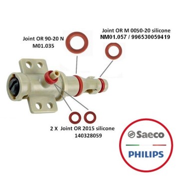 Lot de 4 joints rénovation pipette de groupe café SAECO