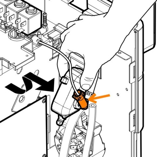 Raccord coudé 263690 - SAECO