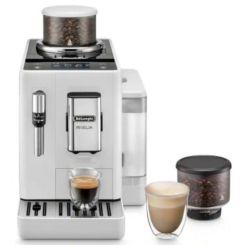 DELONGHI RIVILIA WHITE 4435.W 5 anni Garanzia + 2 kg di caffè Offerto