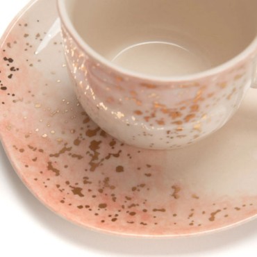 Lily pink tea cup - 18cl - Amadeus