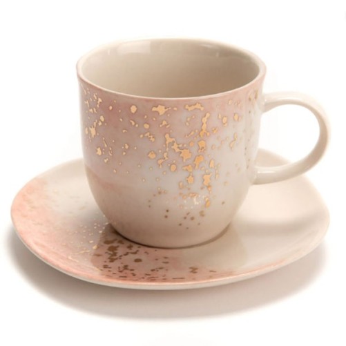 Lily pink tea cup - 18cl - Amadeus
