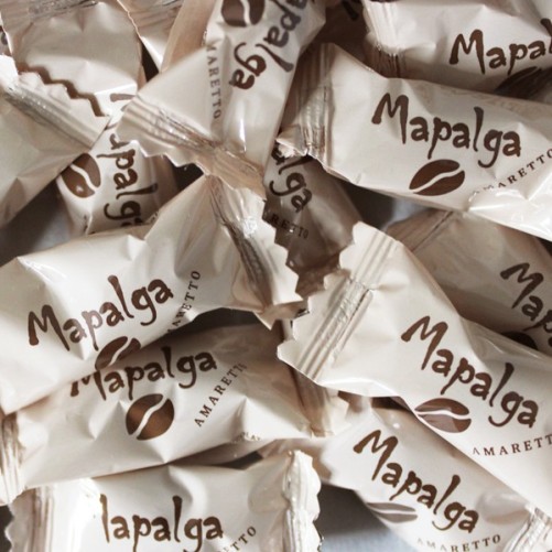 Amaretto cookie covered with milk chocolate - Individual packaging - MAPALGA