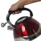 Red varus whistle kettle - 3l - kela