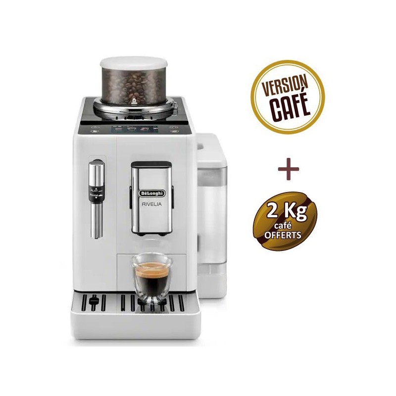 DELONGHI RIVILIA WHITE 4435.W Garanzia di 3 anni + 2 kg di caffè Offerto