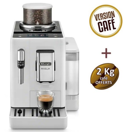 DELONGHI RIVILIA WHITE 4435.W 5 anni Garanzia + 2 kg di caffè Offerto