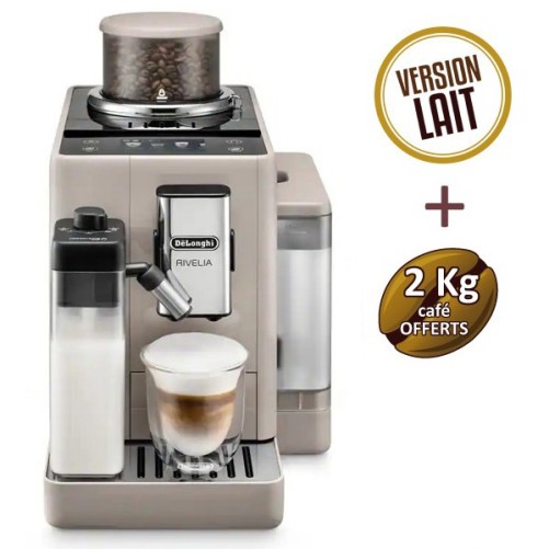 DELONGHI RIVILIA BEIGE SANGE FEB 4455.BG ​​5 anni Garanzia + 2 kg di caffè Offerto