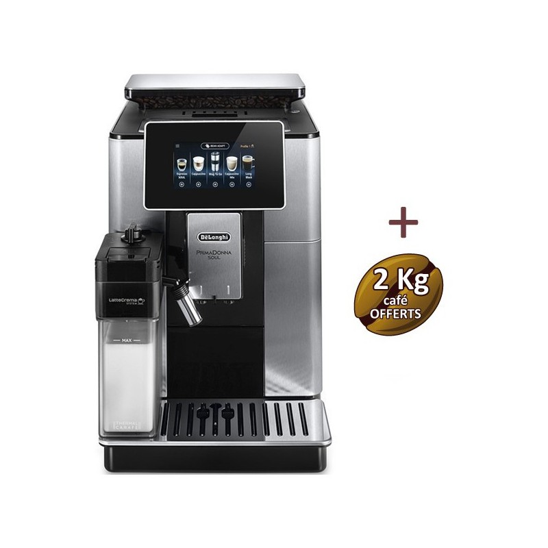 DELONGHI PrimaDonna Soul ECAM 610.74.MB garantie 3 ans + 2 KG de café OFFERTS