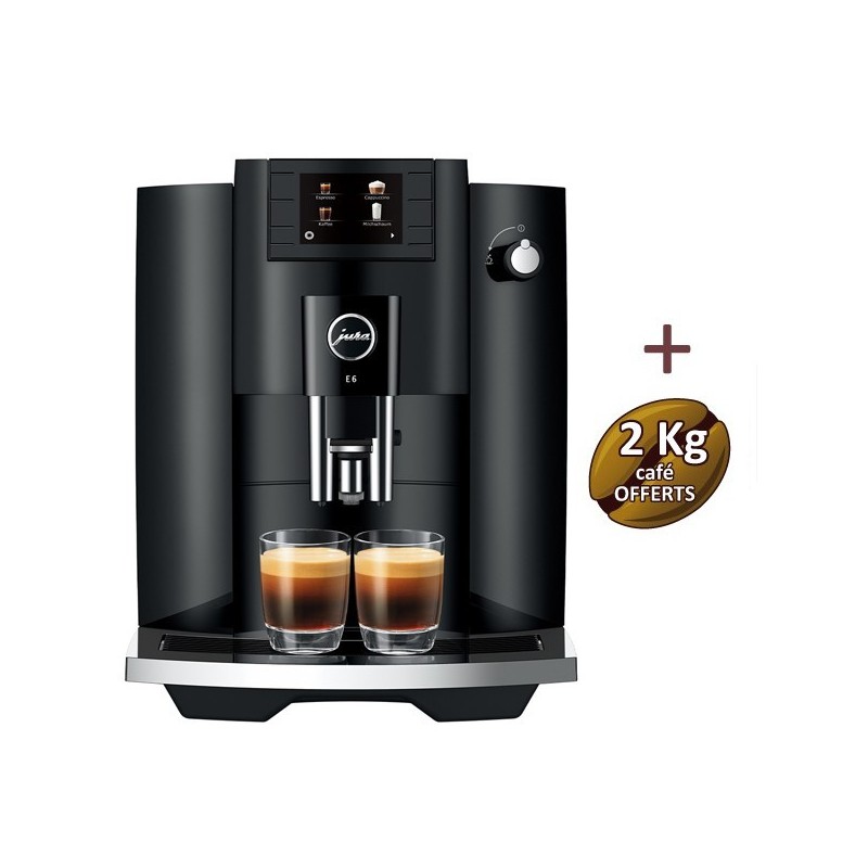 MACCHINA CAFFERE E6 Piano Black (EC) 15437 Giura + 2 kg di caffè Offerto