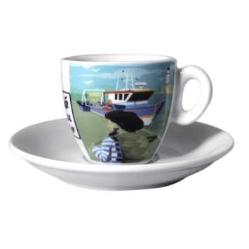 Set di 6 tazze di caffè - 10 CL - Café du Vieux Fisherman