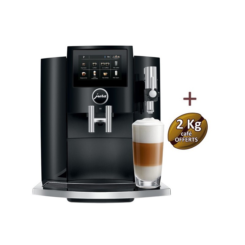 S8 Piano Black Coffee Machine 15381 - Jura + 2 kg of coffee offered