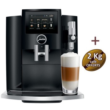 S8 Piano Black Coffee Machine 15381 - Giura + 2 kg di caffè Offerto