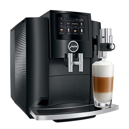 S8 Piano Black Coffee Machine 15381 - Giura + 2 kg di caffè Offerto