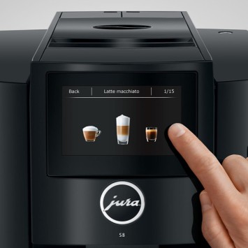 Machine à café S8 Piano Black 15381 - JURA (4 x 250g de café offerts)