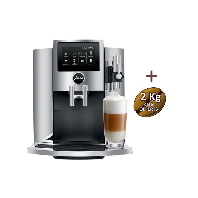S8 Chrome 15380 Macchina da caffè - Giura + 2 kg di caffè Offerto