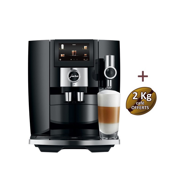 J8 piano black 15457 coffee machine - Jura + 2 kg of coffee offered