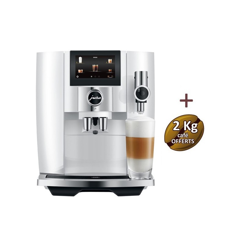 Macchina da caffè j8 piano bianco 15460 - giura + 2 kg di caffè offerto