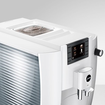 Machine à café E6 Piano White (EC) 15438 - JURA (4 x 250g de café offerts)