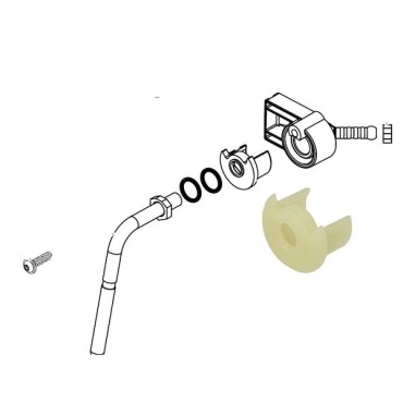 Punta del tubo a vapore dell'acqua 17001028/996530073456 SAECO