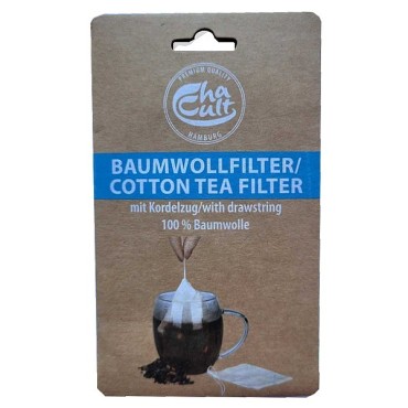 Set of 5 reusable cotton tea filters 94121 Chacult