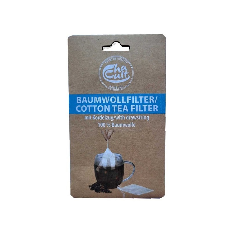 Filtre à thé en coton réutilisable 94121 - CHA CULT Filtre à thé en coton réutilisable 94121 - CHA CULT